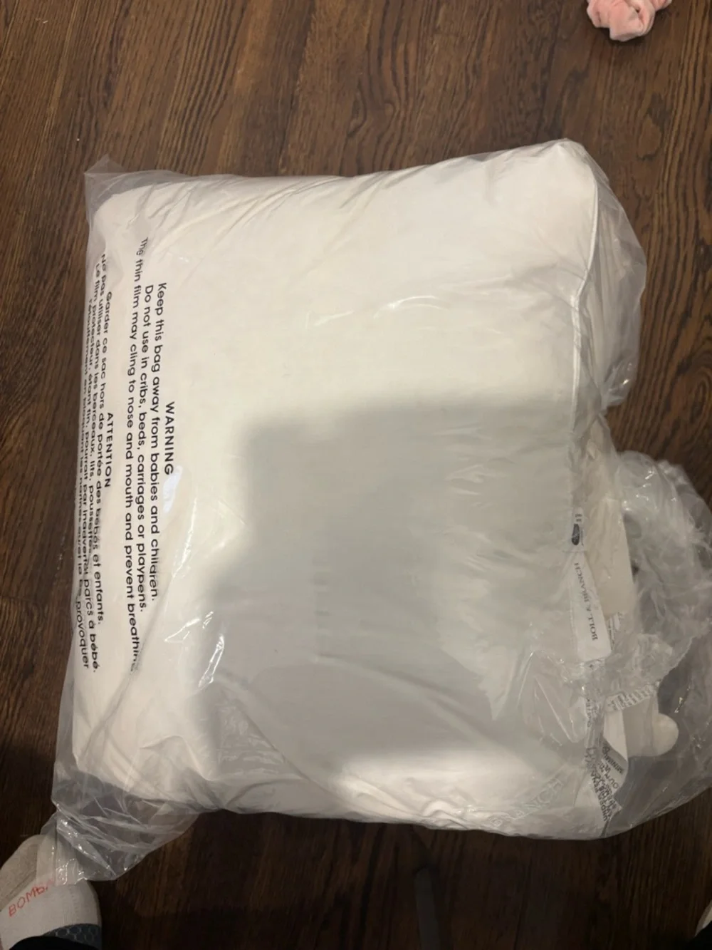 Boll & Branch Down Chamber Pillow Insert King medium   20x36 NWOT Organic Cotton
